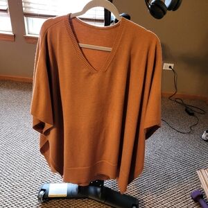 Womens Brown Poncho